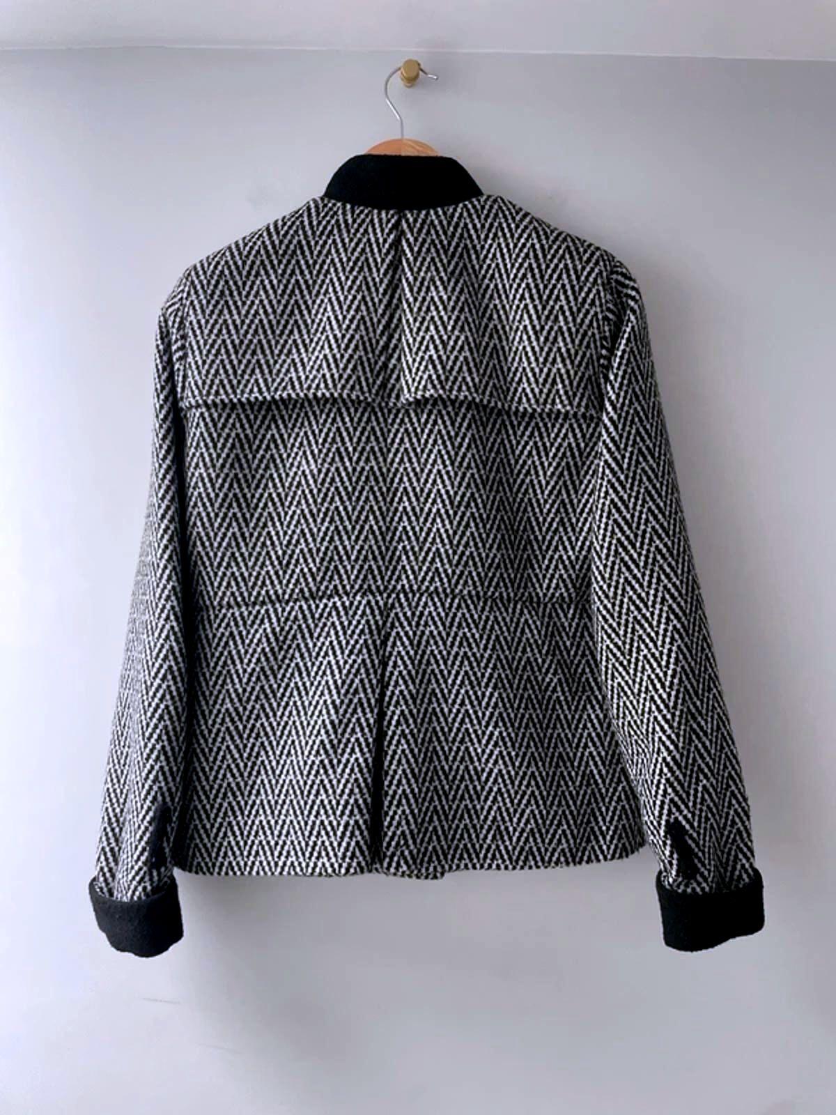 Women’s Fred Perry X Amy Winehouse Wool Herringbone Jacket in Black - UK10 - 2990