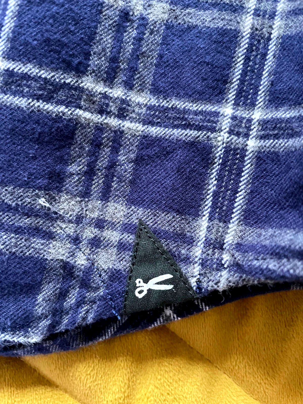 Men’s Denham Premium Brushed Cotton Check Shirt In Navy - Large - 1878