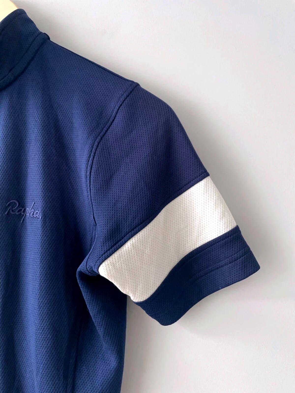 Men’s Rapha Short Sleeve Cycling Jersey Top In Navy - Small - 1908