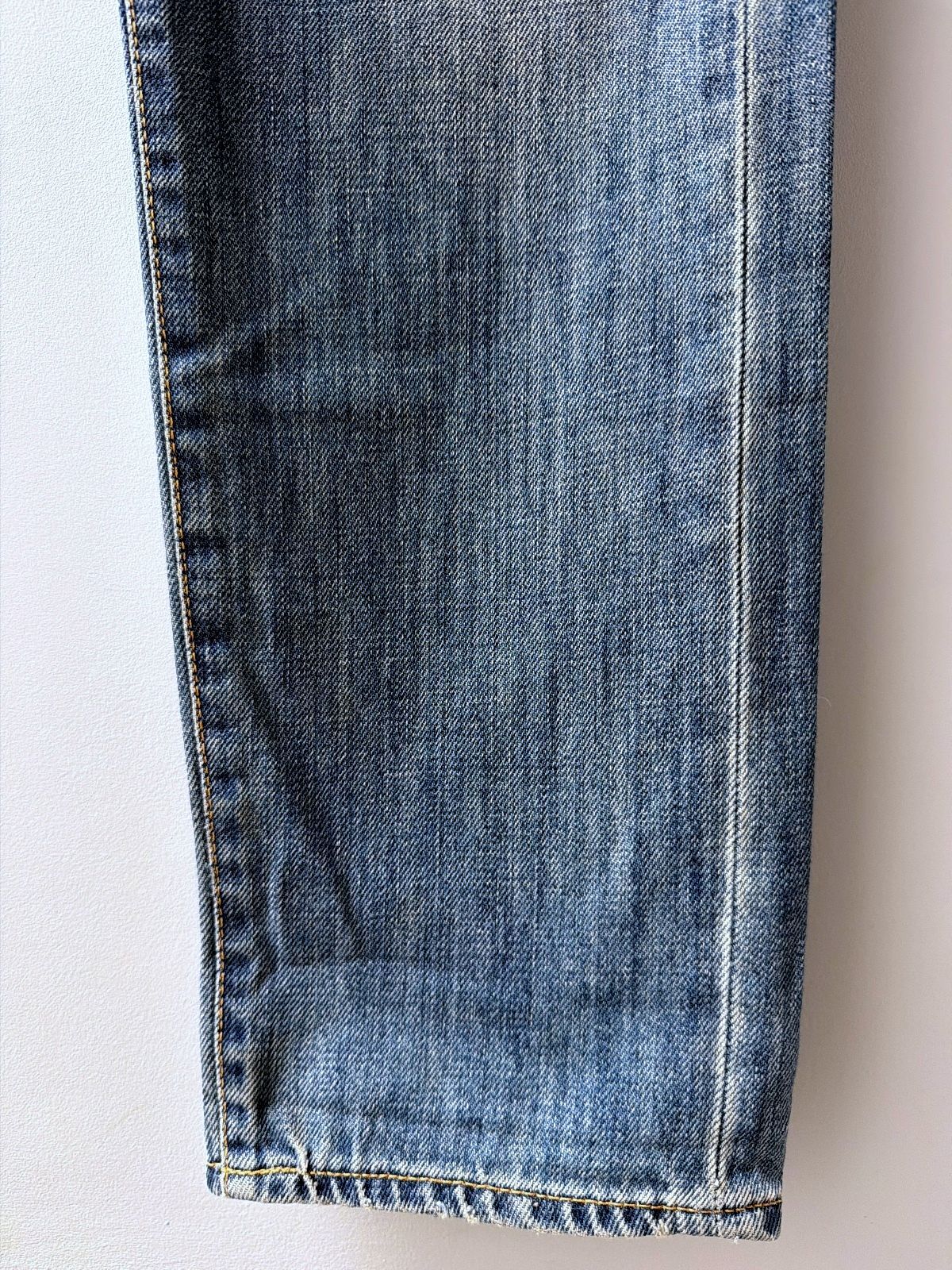 Men's Edwin ED-55 Relaxed Fit Distressed Effect Jeans In Navy - W30/L32 - 3755