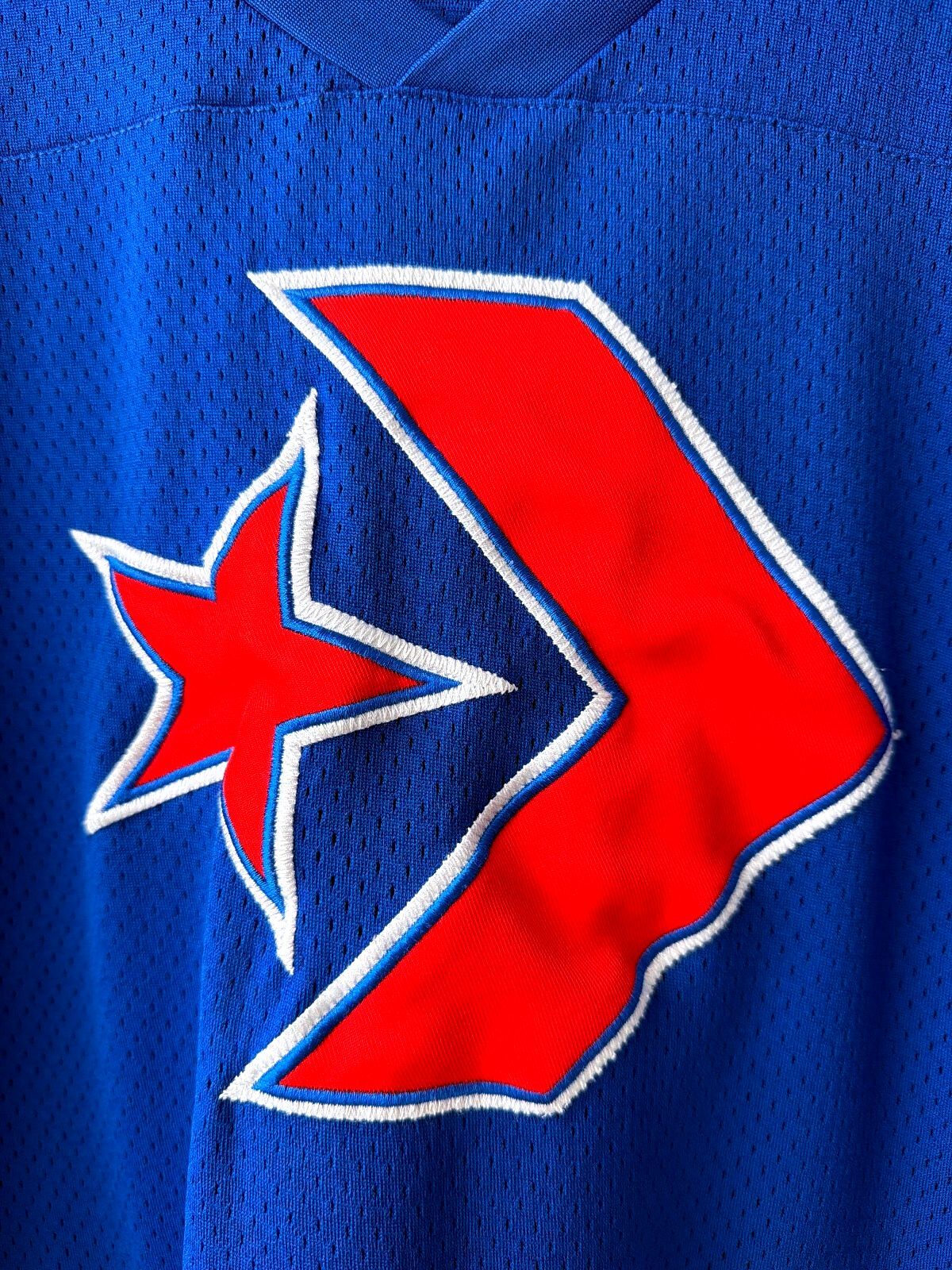 Mens Converse Oversized Fit Ice Hockey Jersey Top In Blue - Medium - 3567
