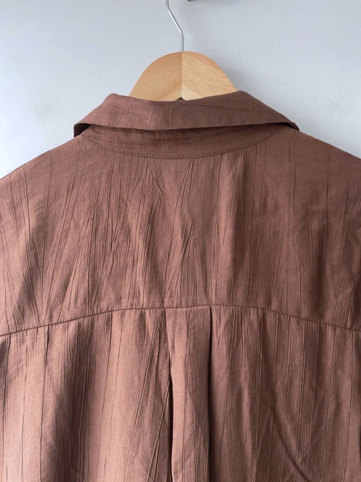 Women’s Mango Tied Front Detail A Line Dress In Brown - XSmall - 3069