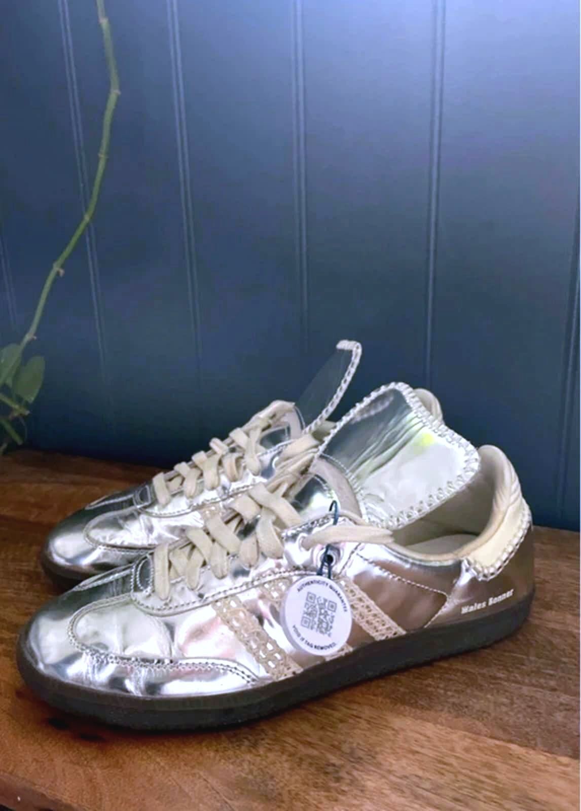 Men’s Adidas X Wales Bonner Samba Trainers In Silver (Certified) - UK 10 - 2969