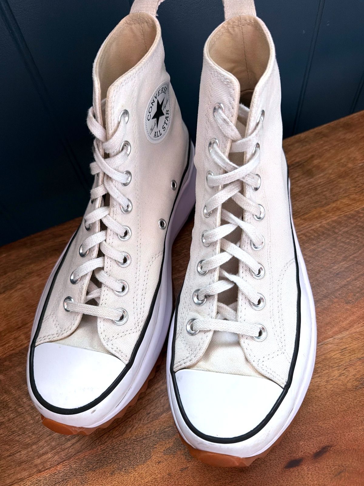 Women’s Converse Run Star Hike Platform High Trainers In Off White - Uk8 - 3625