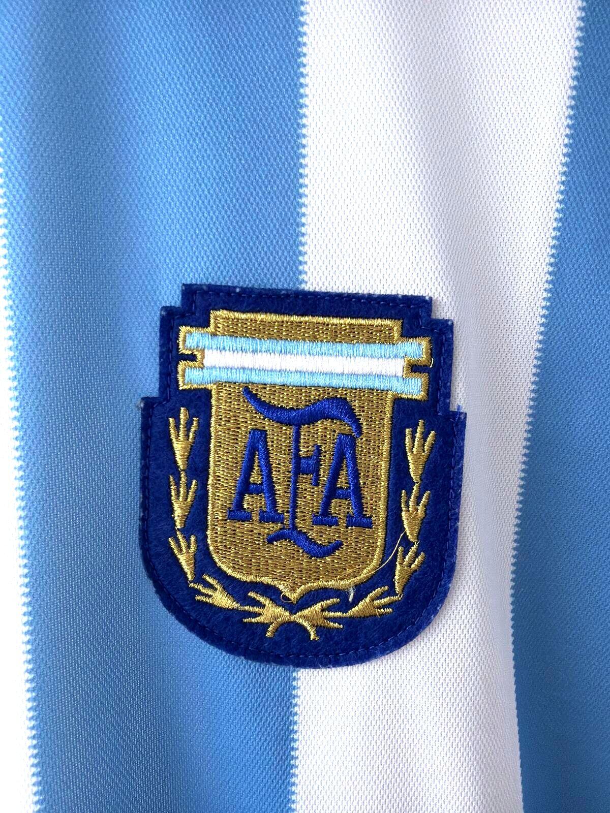Mens Argentina 1986 Home Football Shirt Jersey Le Coq Sportif - XLarge - 3520