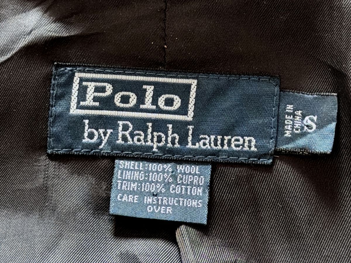 Women’s Ralph Lauren 100% Wool Pea Coat Jacket In Dark Grey - Small - 3760