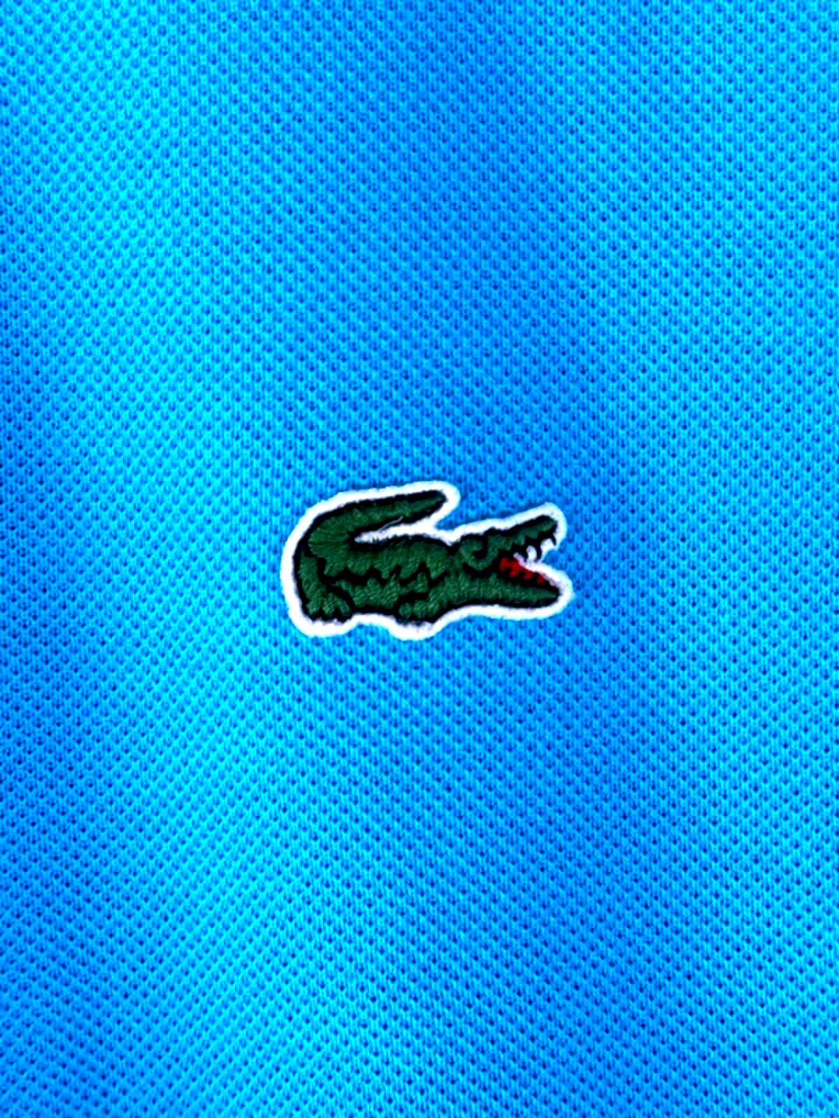 Men’s Lacoste Premium Polo Top In Blue - Medium - 1358