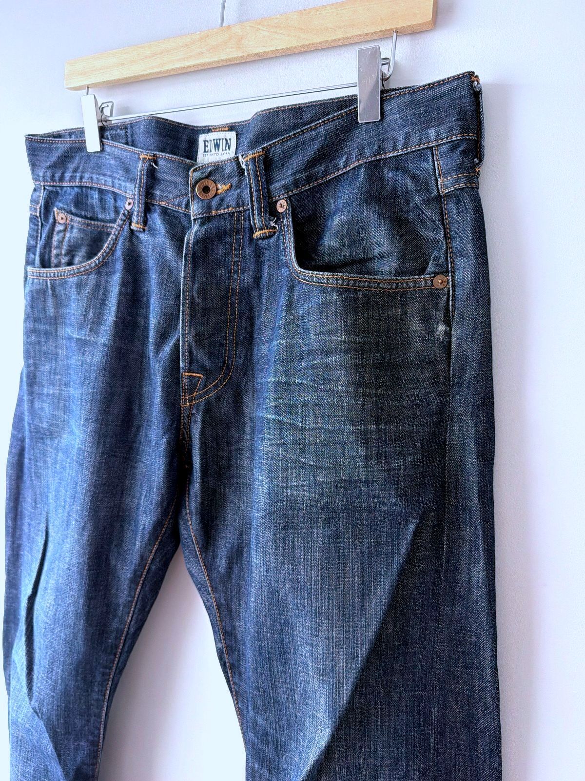 Men’s Edwin ED-55 Relaxed Fit Denim Jeans In Navy - W34/L28 - 3578