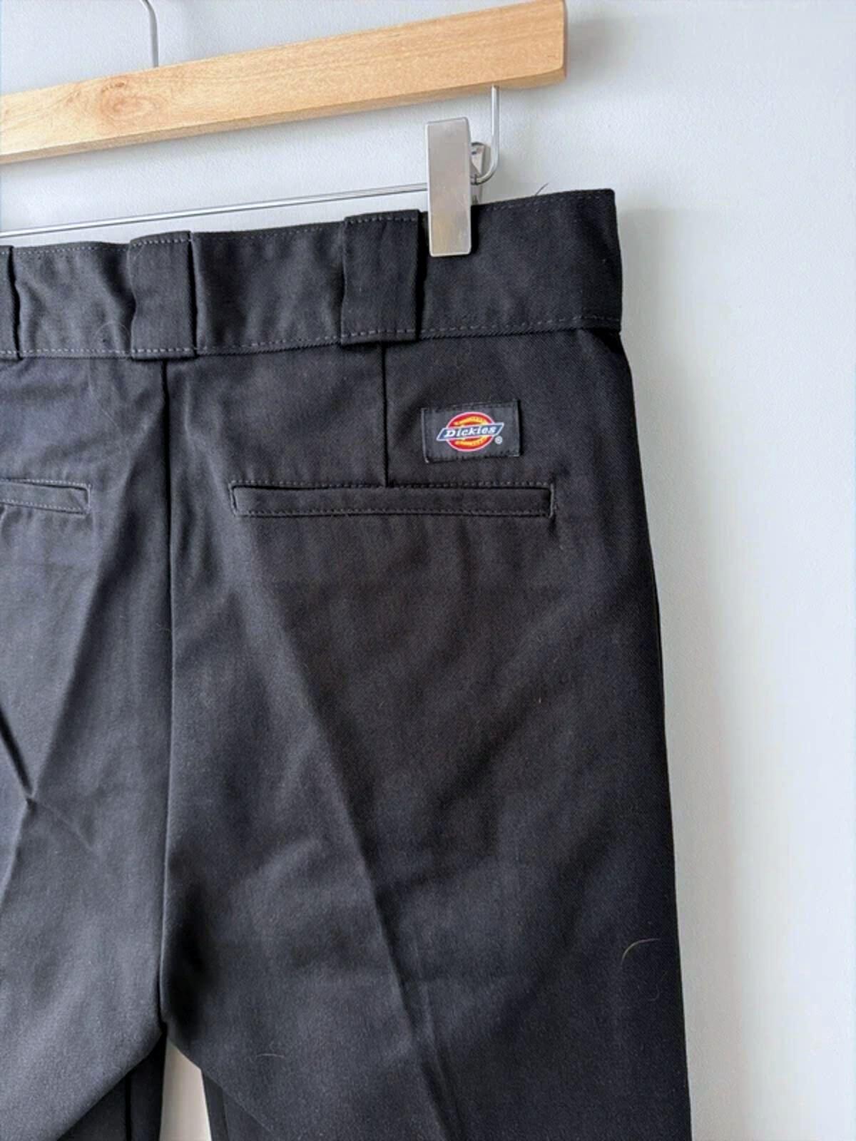 Women’s Dickies Elizaville Straight Leg Chino Trouser In Black - W28/L29 - 3377