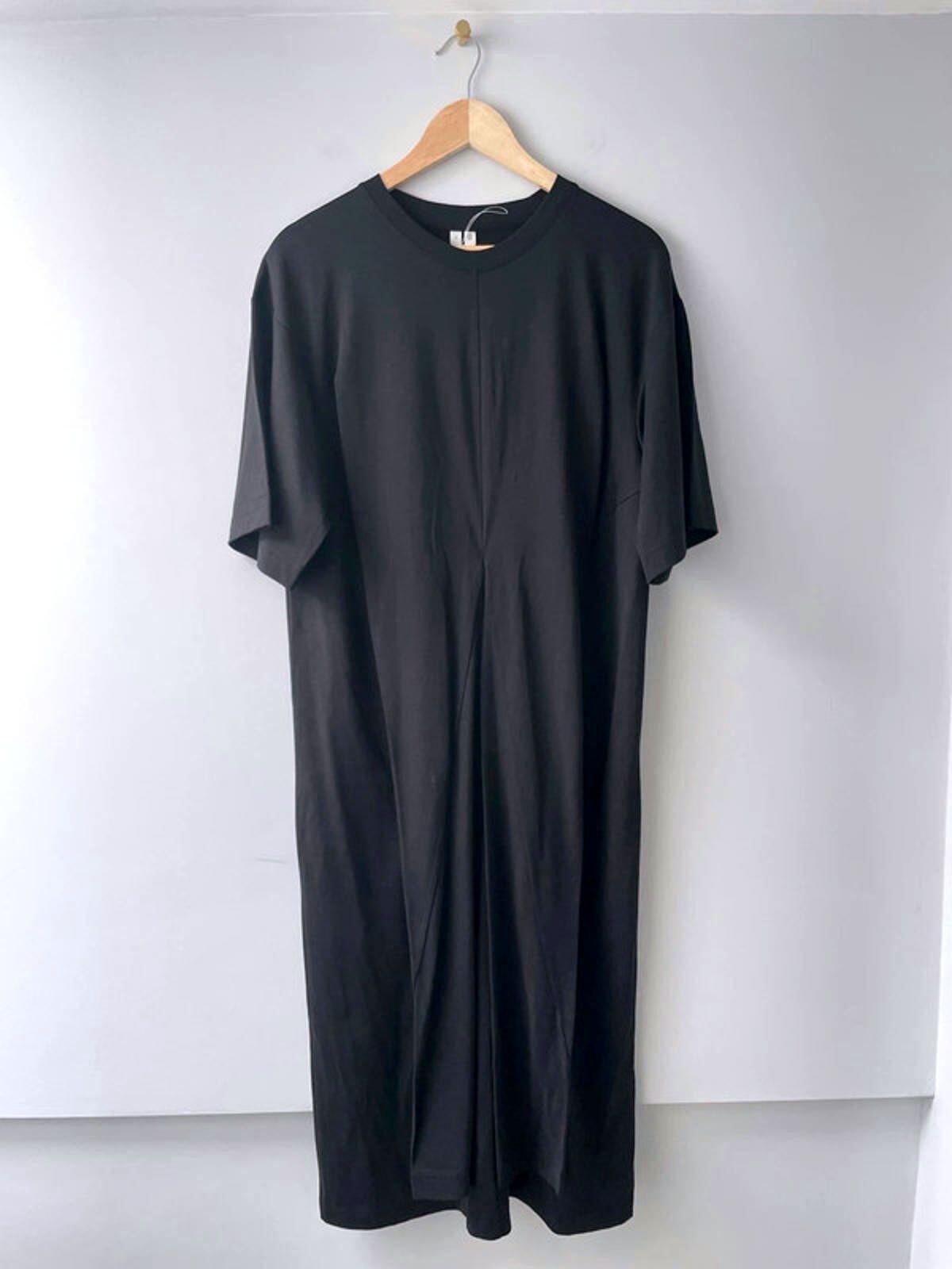 Women’s Arket Longline Dress With Two Front Pleat Details In Black - Small -2004