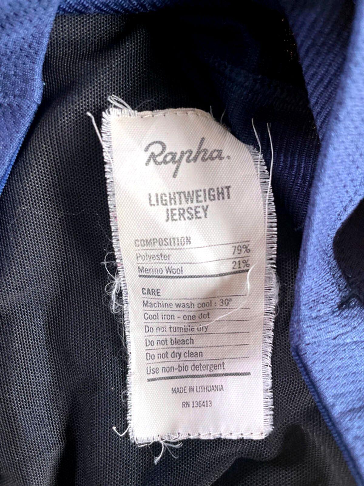 Men’s Rapha Short Sleeve Cycling Jersey Top In Navy - Small - 1908