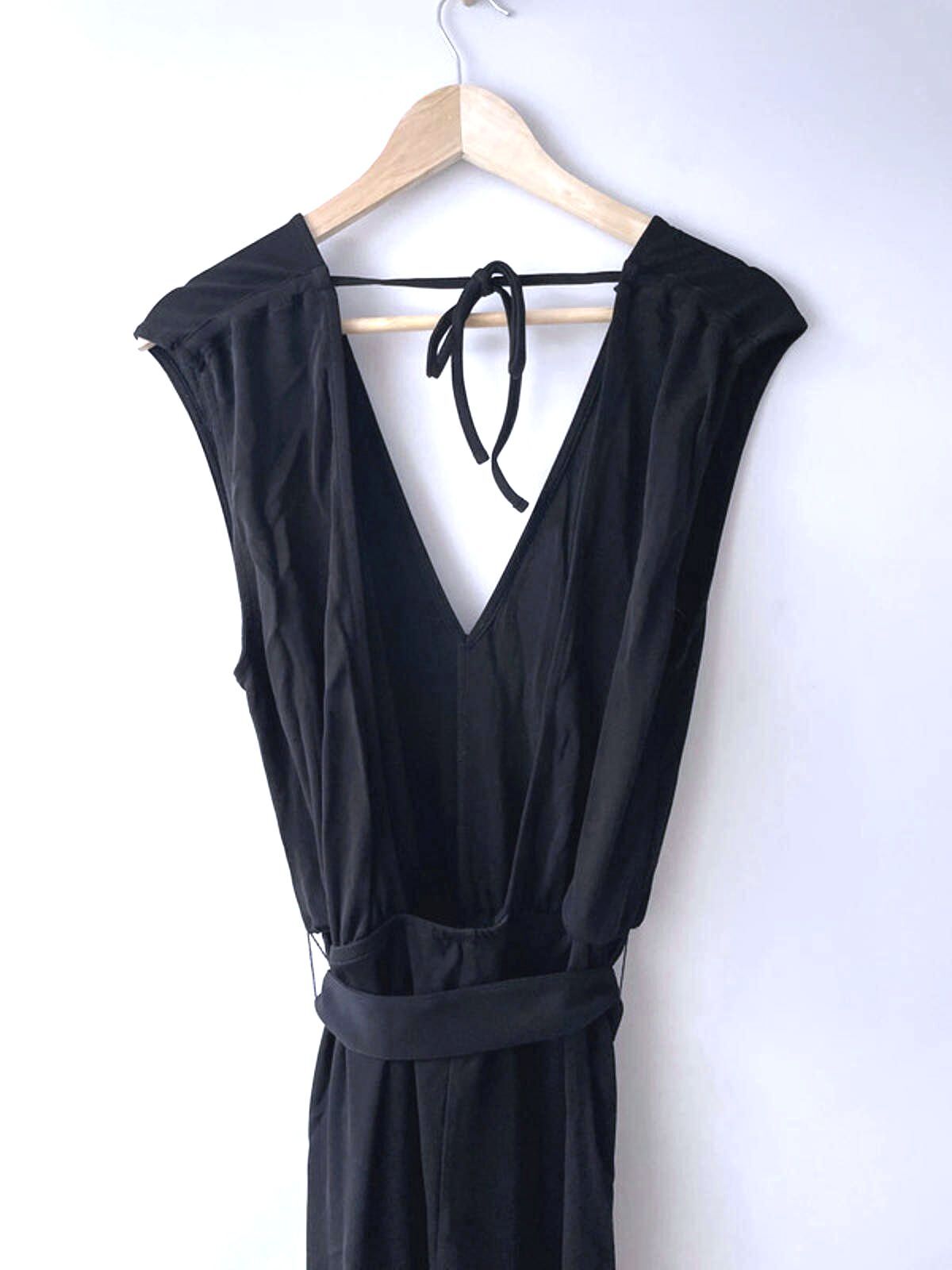 Women’s & Other Stories V-Front Sleeveless Wide Leg Jumpsuit In Black - XSmall - 1898