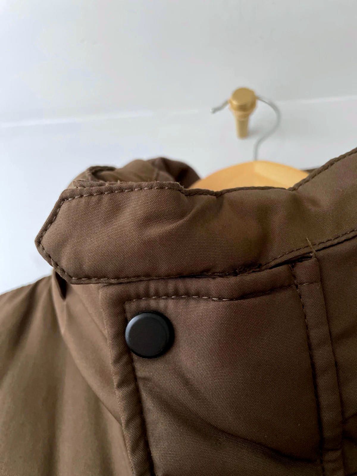 Men’s Zara Hooded Padded Puffer Jacket In Brown - Small - 2495