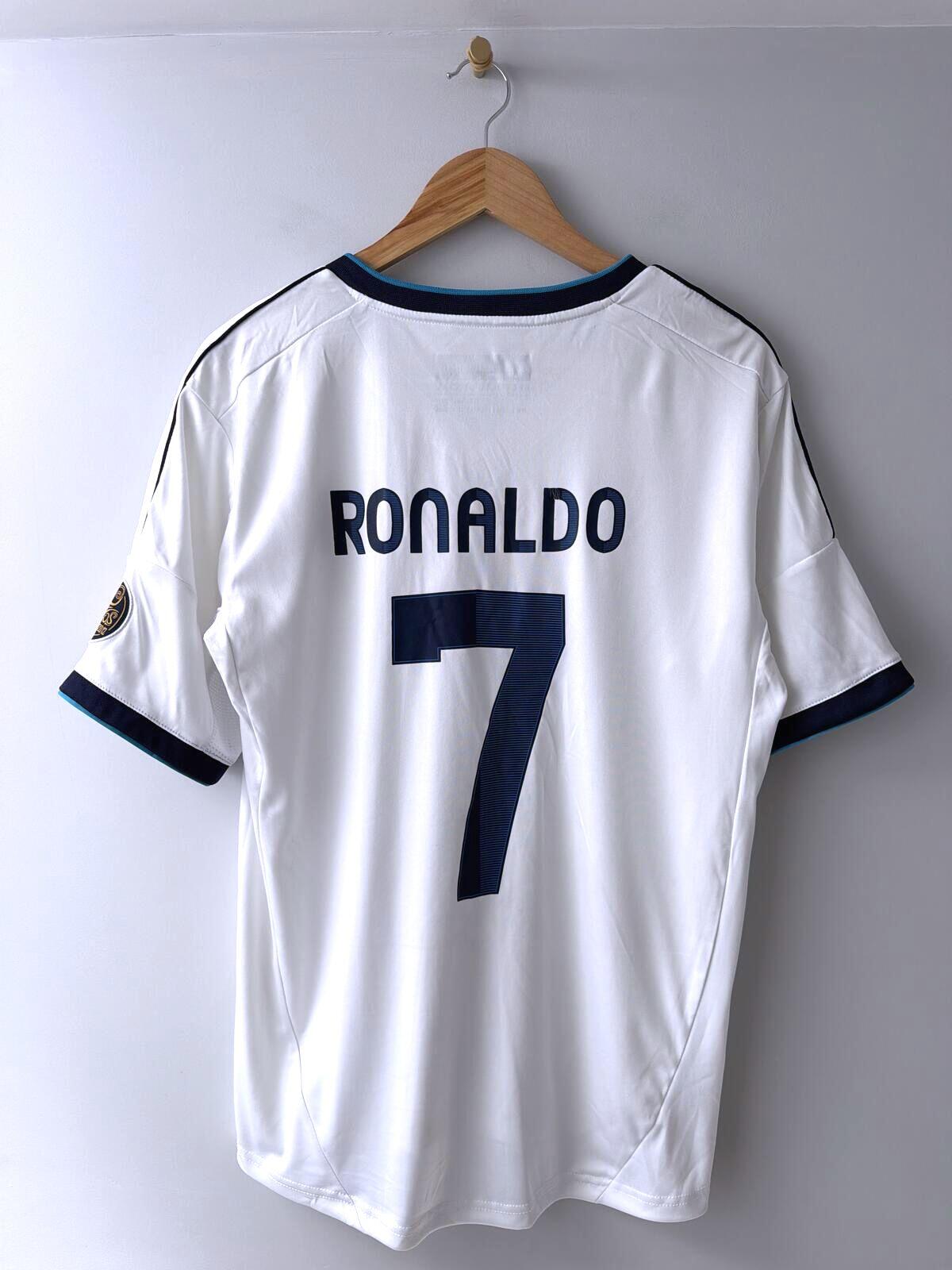 Mens Ronaldo #7 Real Madrid Football Shirt Top - Large - 3514
