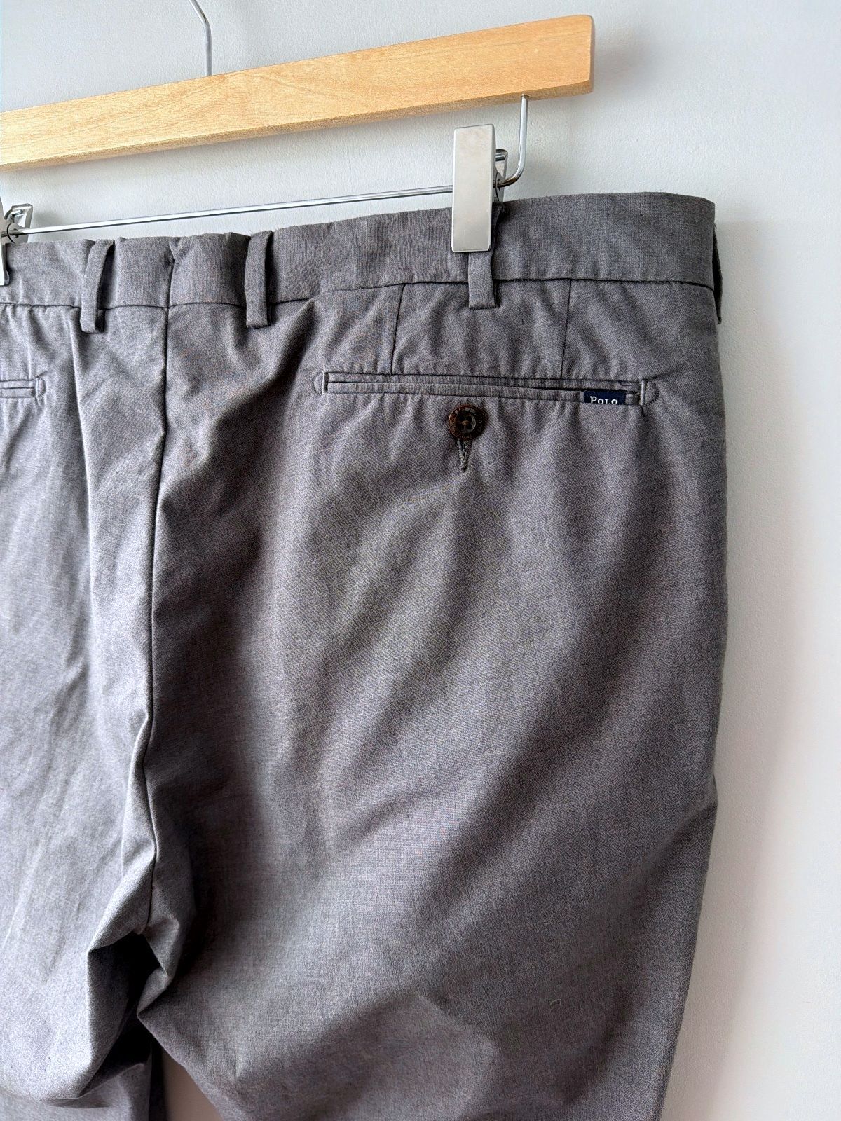 Men’s Ralph Lauren Premium Classic Chino Trousers In Grey - W36/L33 - 3571