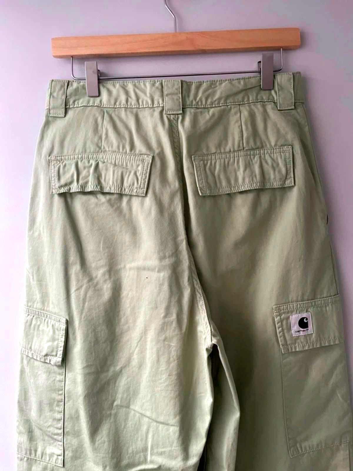 Women’s Carhartt W Kingston Cargo Trousers In Green - W26/L29 - 2961
