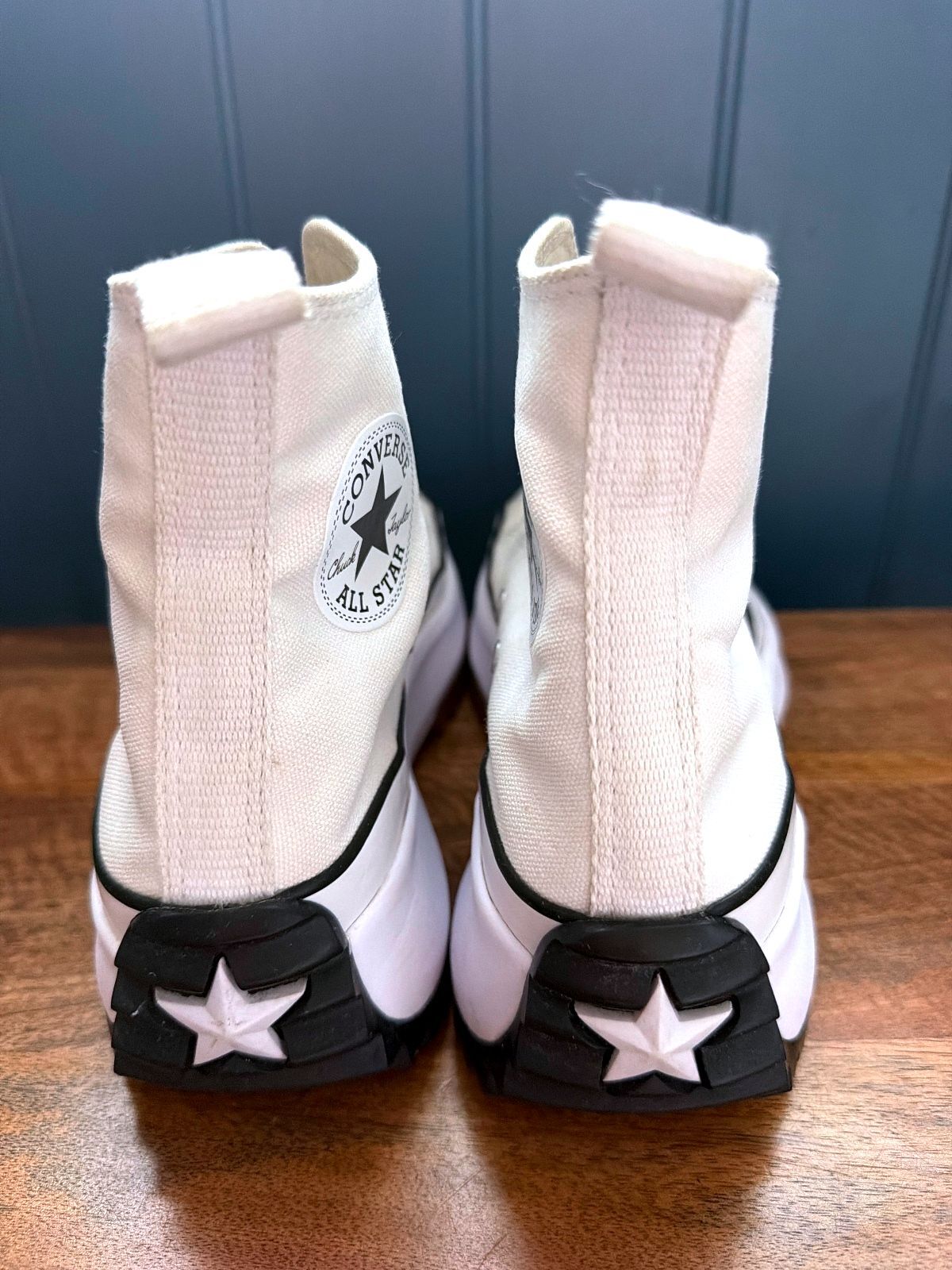 Women’s Converse Run Star Hike Platform High Trainers In Off White - Uk8 - 3625