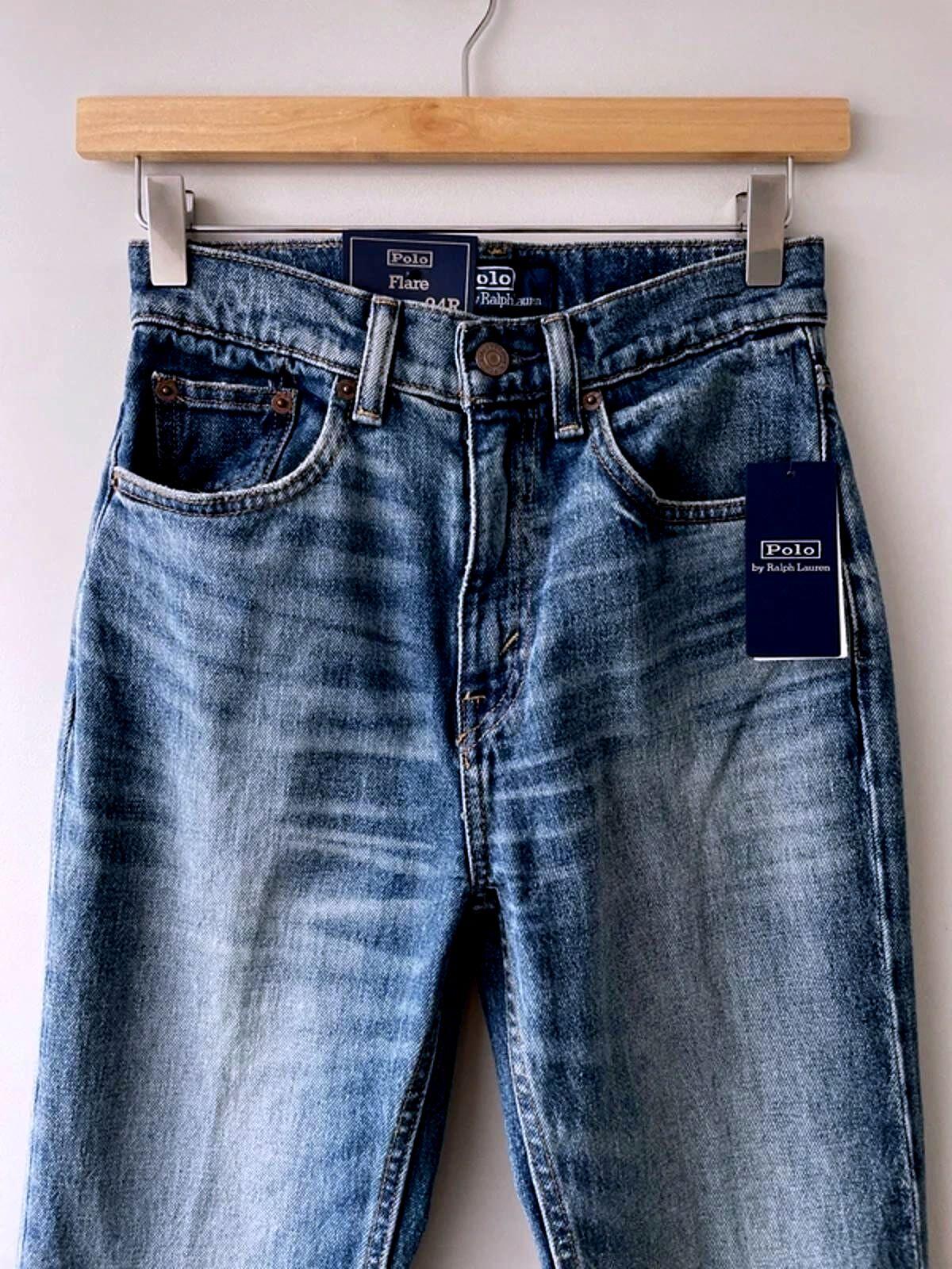 Women’s Ralph Lauren Regular Fit Flared Jeans In Navy Blue - W24/L34 - 3075