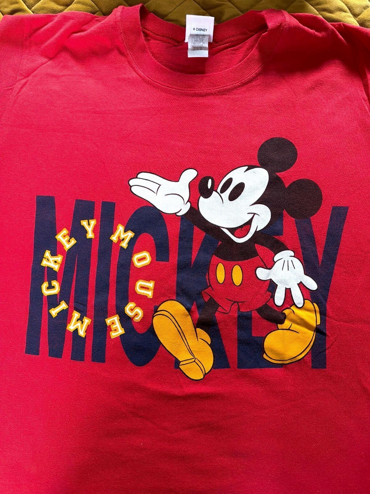 Unisex Vintage 90's Disney Mickey Mouse Made In U.S.A T-shirt - Large - 3758