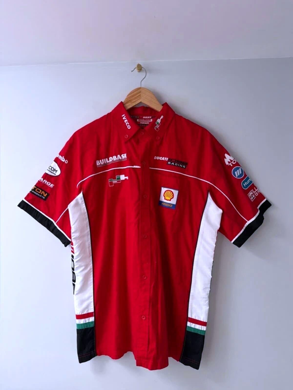 Mens Ducati 1098 2000’s rare vintage racing team shirt In red - large - 3456