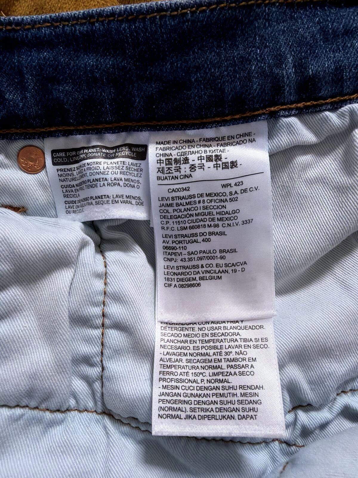 Mens Levi's Engineered LEJ 512 Slim Twist Fit Jeans In Navy - W34/L34 - 3512