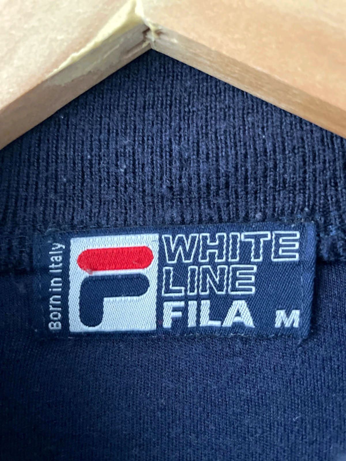 Men’s Fila White Line Settanta Vintage Bomber Track Jacket in Navy - Medium-2590