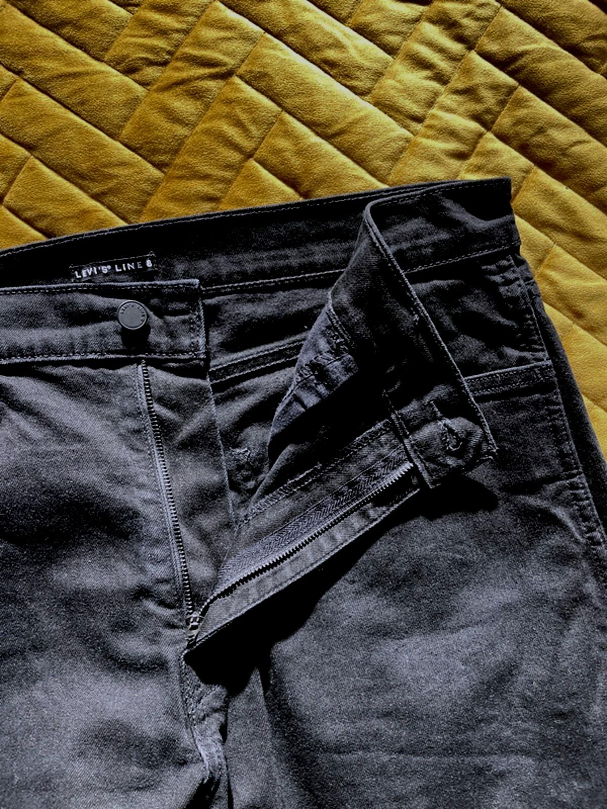 Men’s Levi’s line 8 Straight Leg Premium Range Jeans In Black - W36 / L32 - 1875