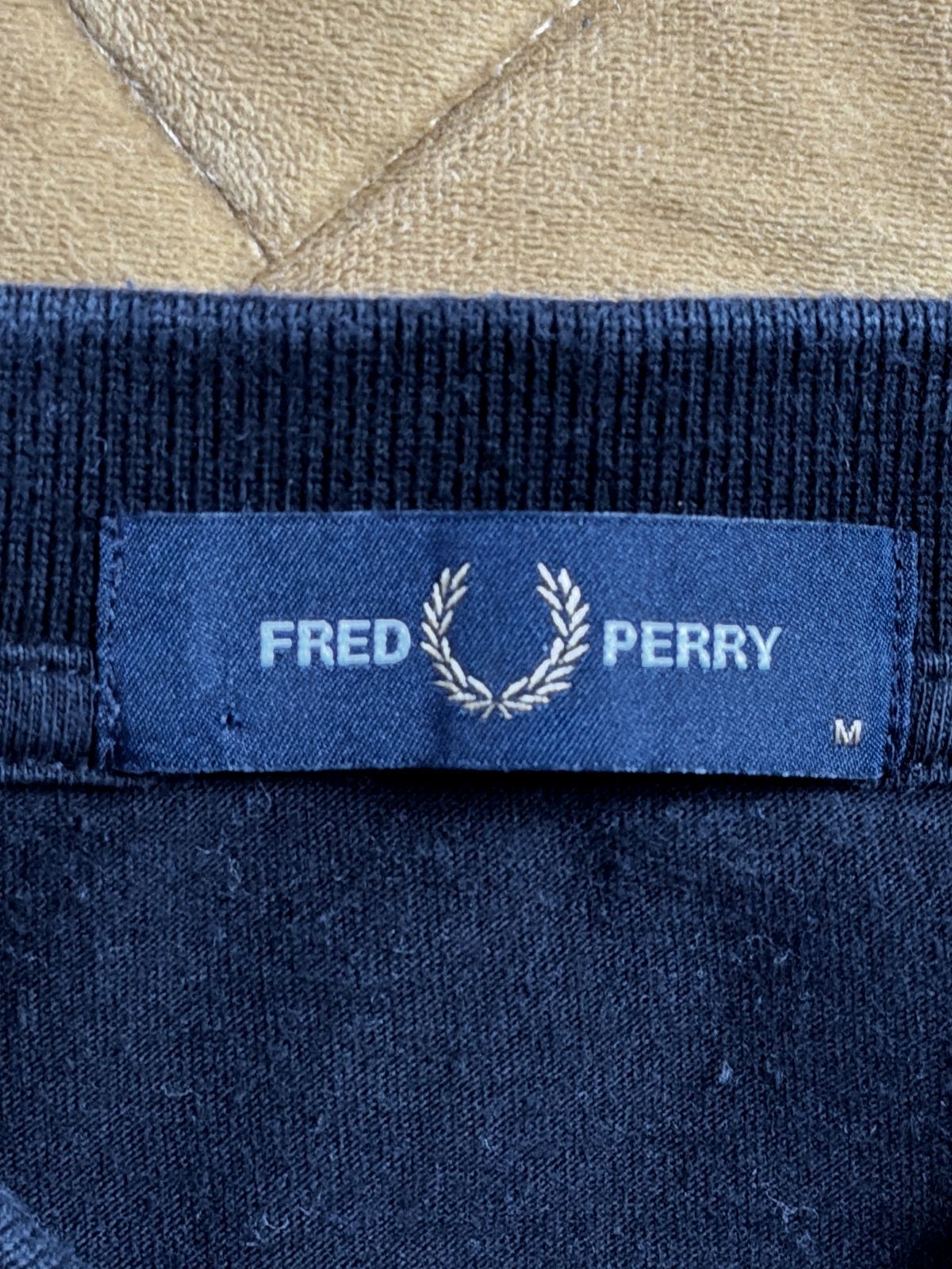 Men’s Fred Perry Long Sleeve Striped Rugby Polo Top - Medium - 3809