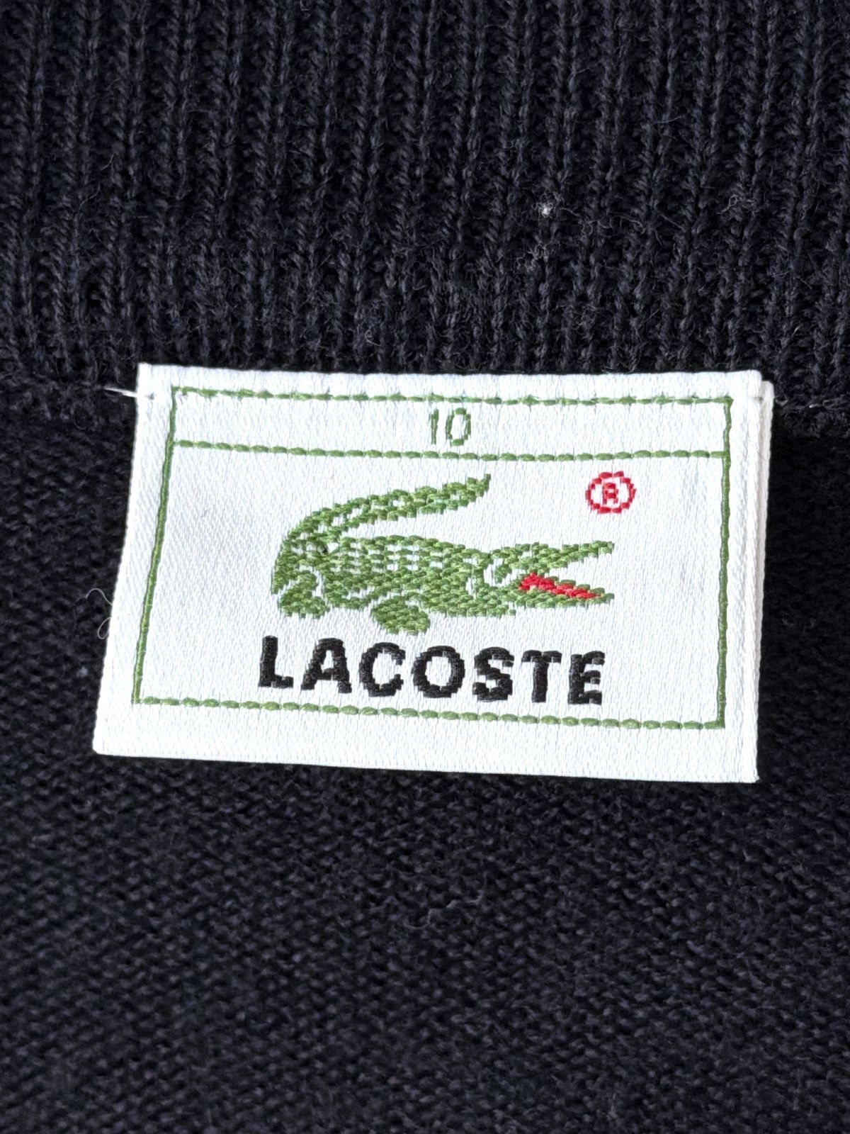 Men’s Lacoste Premium Wool Button-Up Cardigan In Dark Navy - 4XLarge - 3801