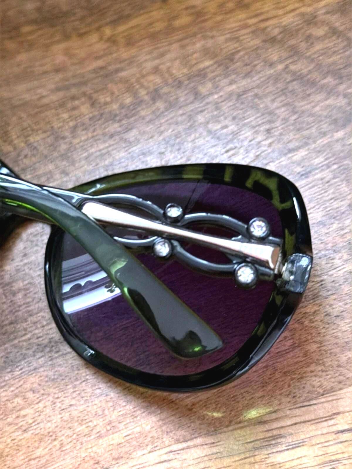 Women’s Dolce & Gabbana Round Frame Tortoise Shell Sunglasses In Green - 3352