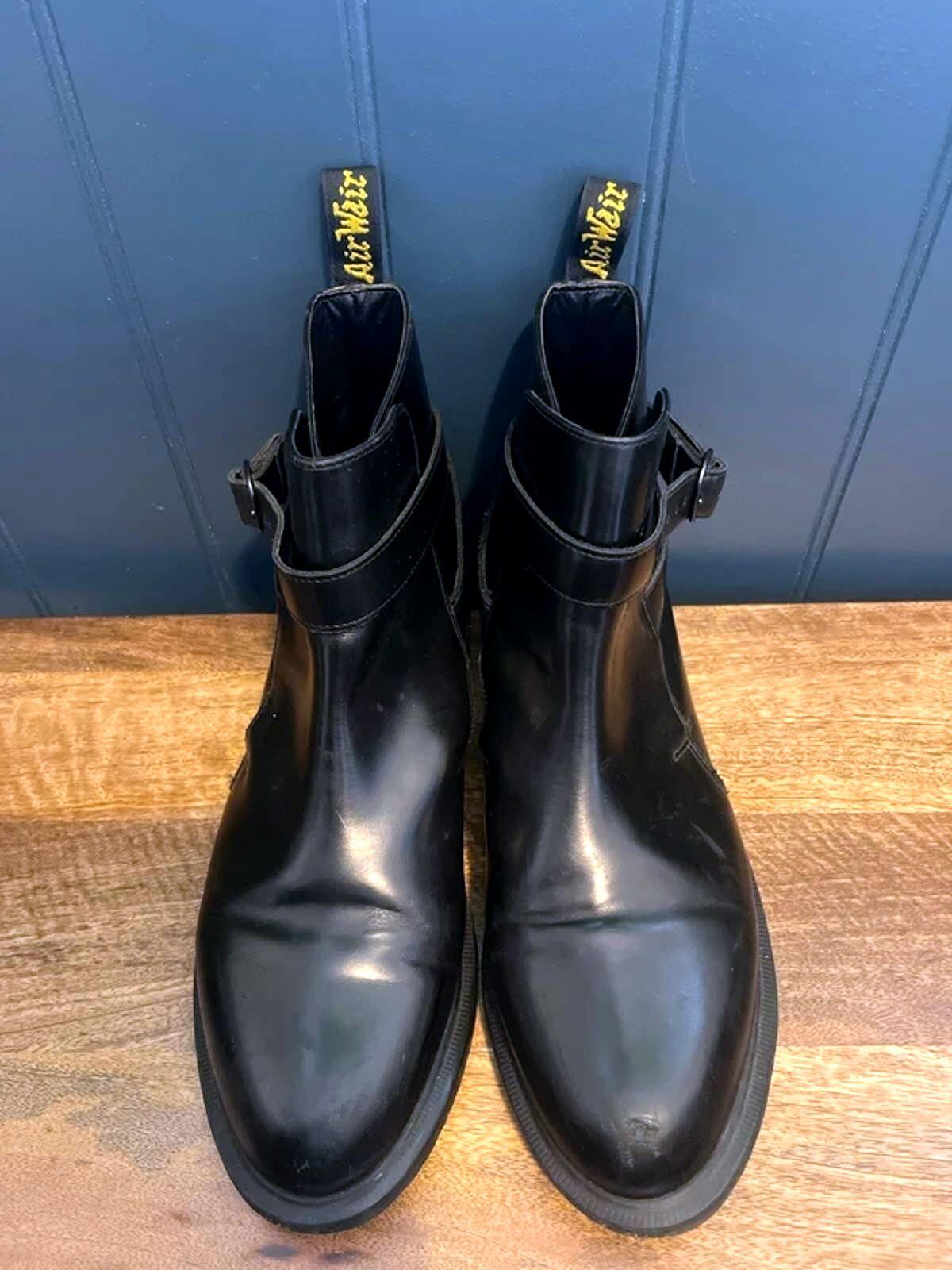 Women’s Dr Martens Teresa Leather Ankle Chelsea Boots In Black - UK8 - 3080