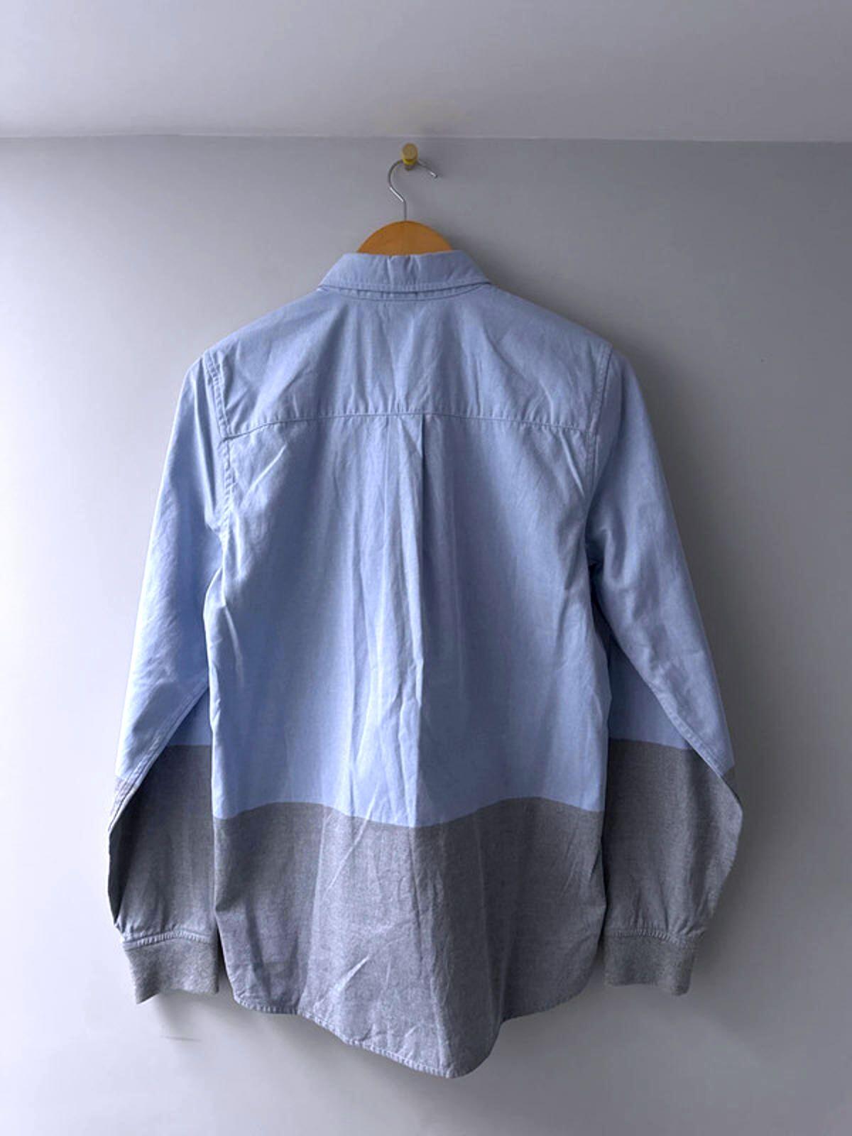 Men’s Carhartt slim fit long sleeve turner oxford shirt in blue - Medium - 0283