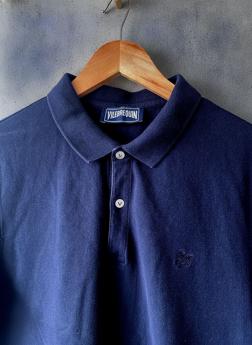 Men’s Vilebrequin Premium Classic Polo Top In Navy - Small - 1228