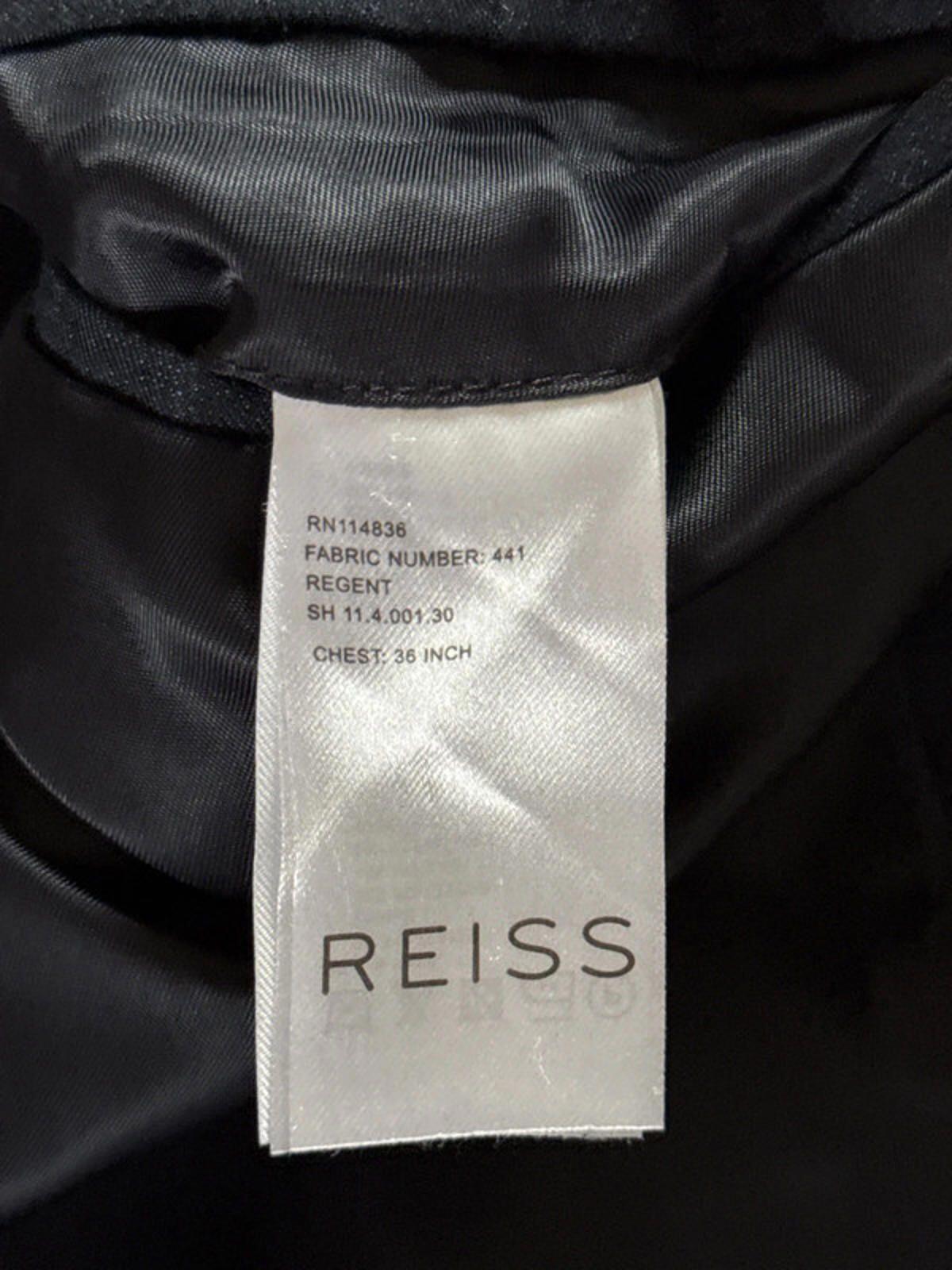 Men’s Reiss Double Button Wool Blend Blazer Jacket In Navy - Small - 0660