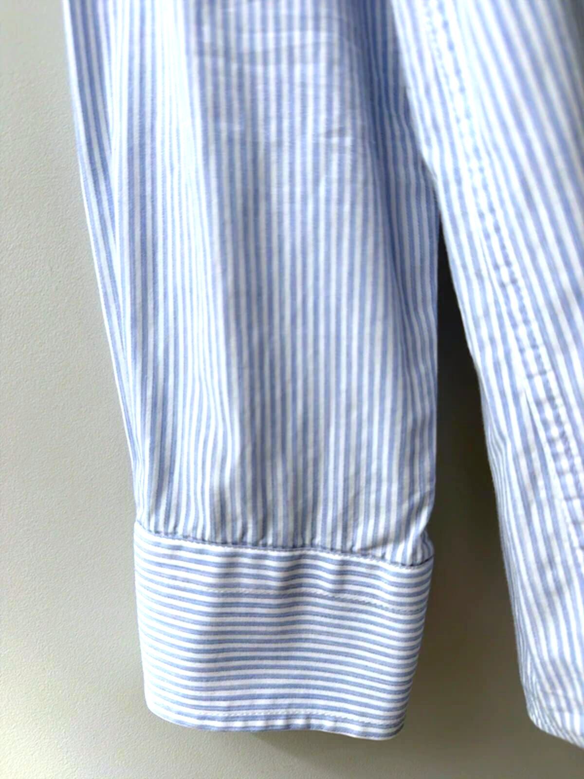 Men’s Reiss Long Sleeve Stripped Shirt In Blue - Large - 3398