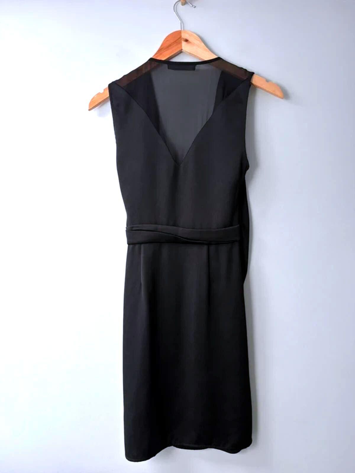 Women’s Allsaints Anika Premium Wrap Dress In Black - Uk8 - 3555