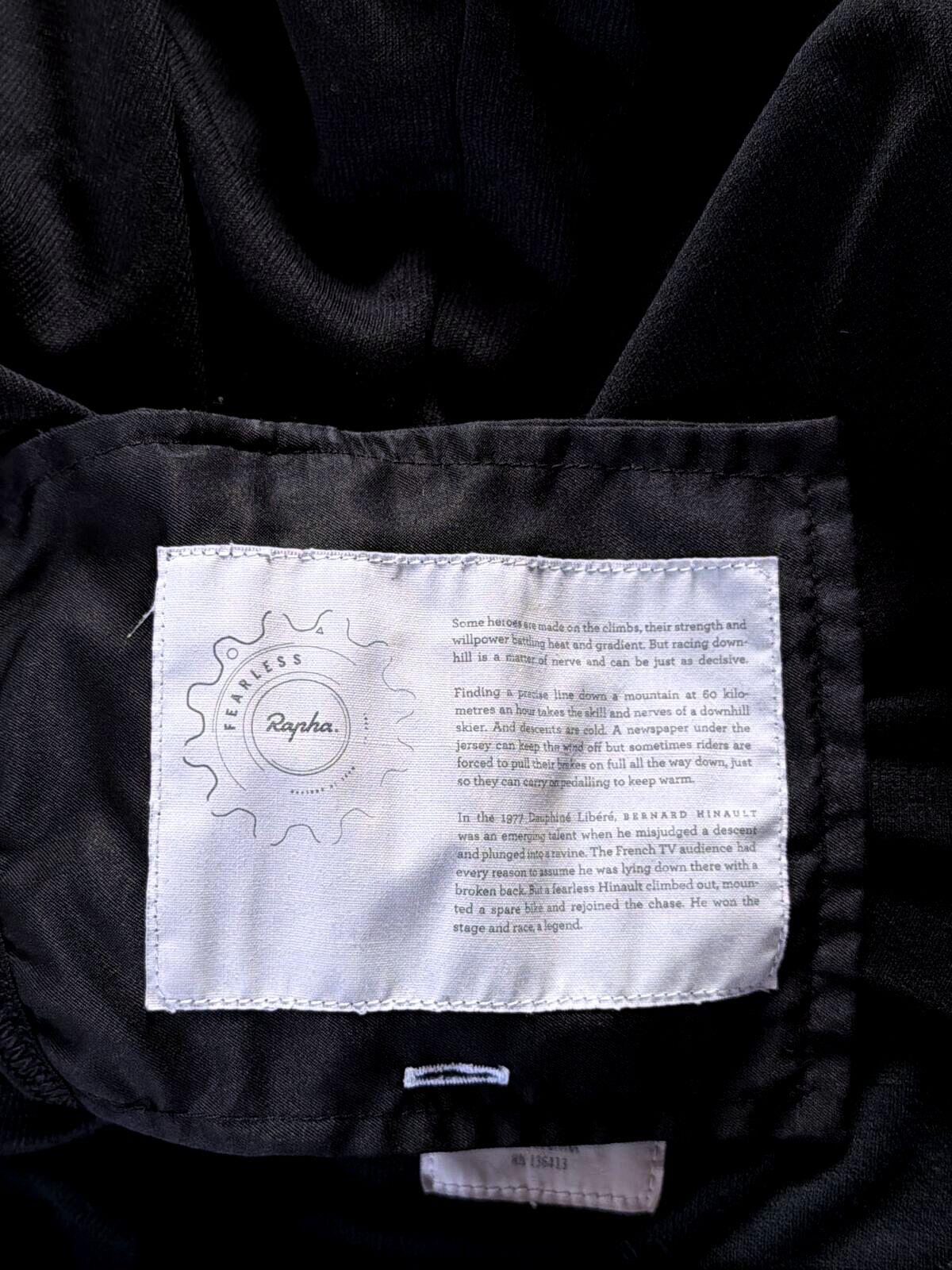 Men's Rapha Short Sleeve Core Cycling Jersey Top In Black - Medium - 3527