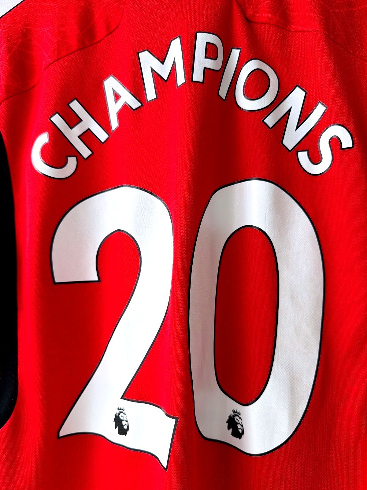 Mens Manchester United Champions 20 Football Shirt Jersey - Medium - 3594