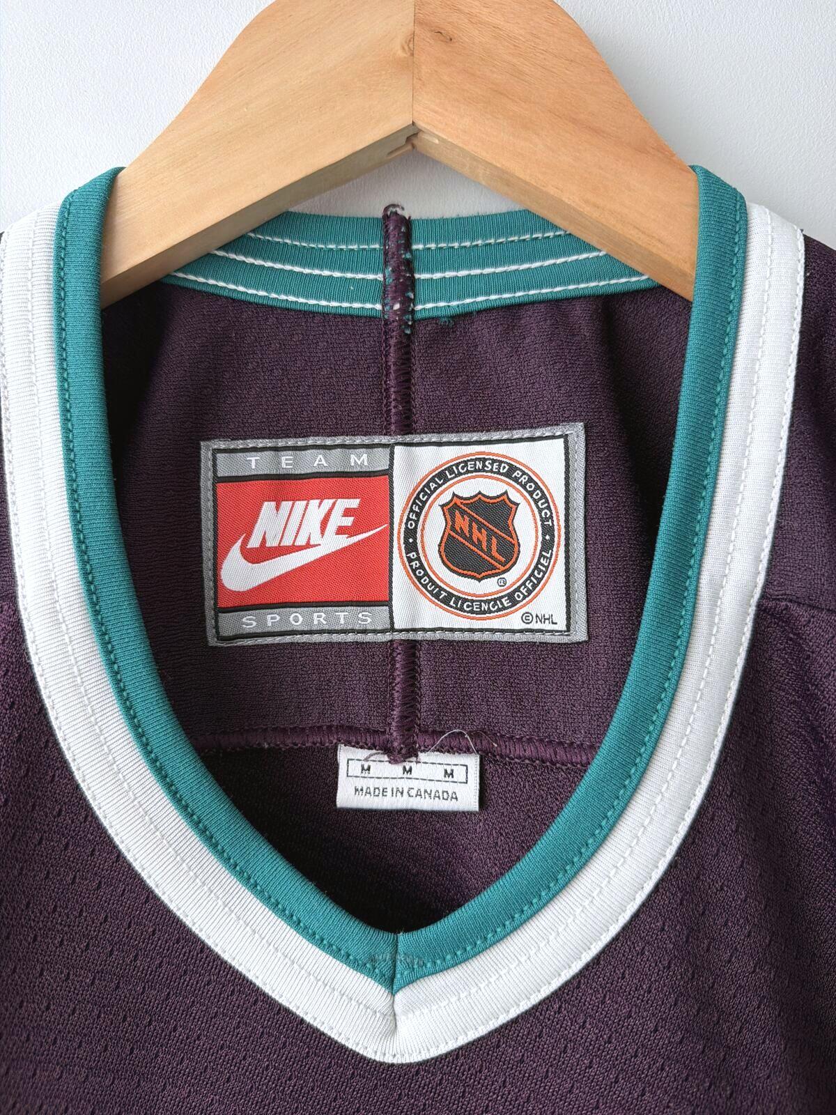 Mens Nike NHL Anaheim Mighty Ducks Hockey Jersey Top - Medium - 3558