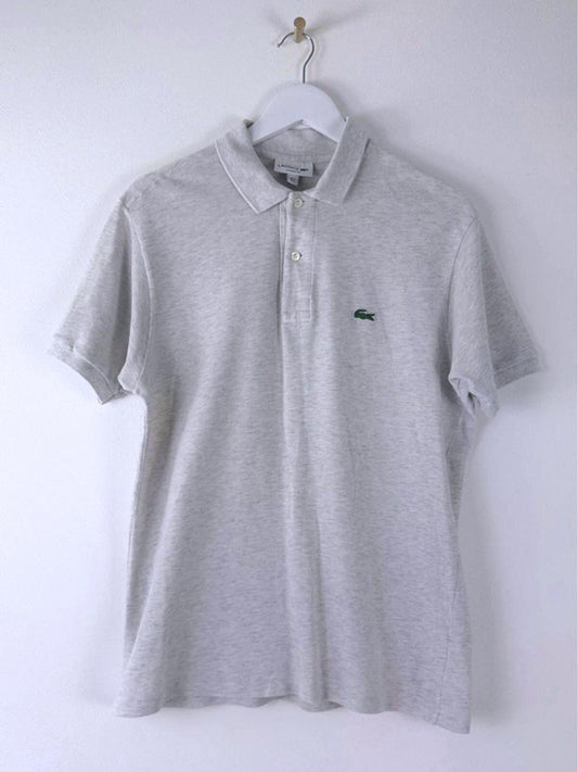 Men’s Lacoste Classic Fit Polo Shirt Top In Grey Marl - Small -1386