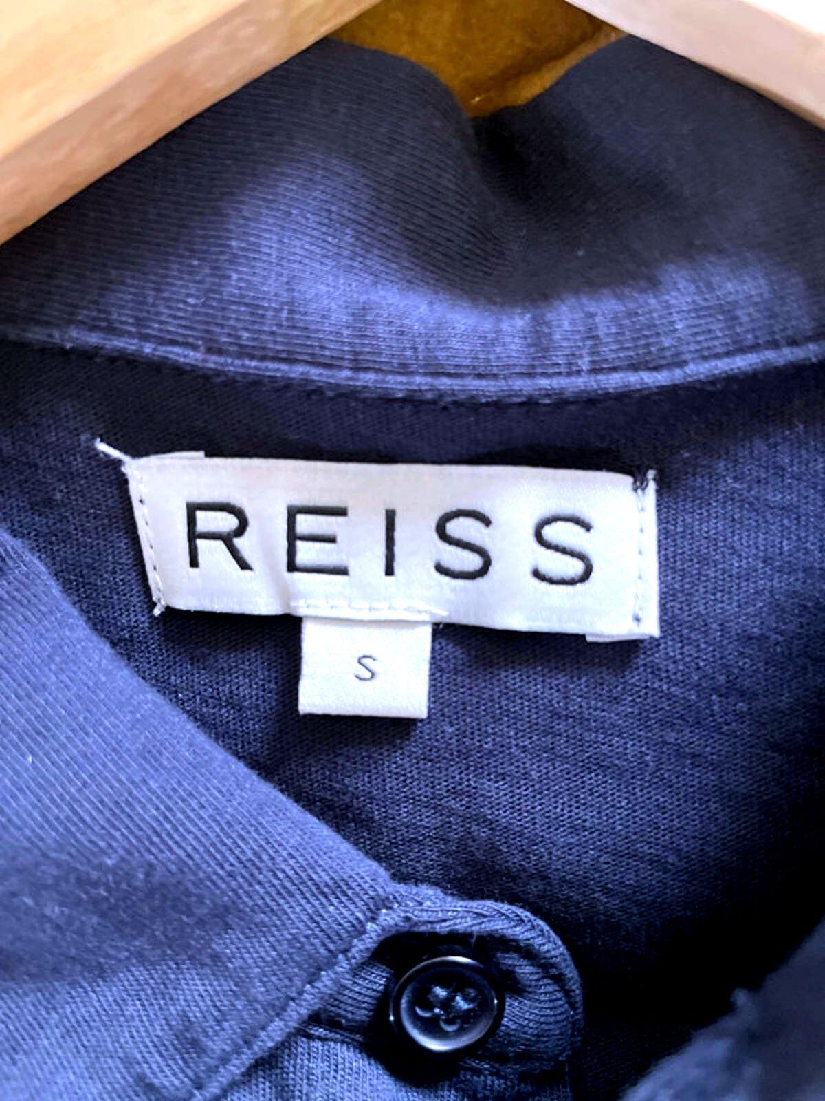 Men’s Reiss Premium Soft Touch Polo Top In Navy - Small - 1728