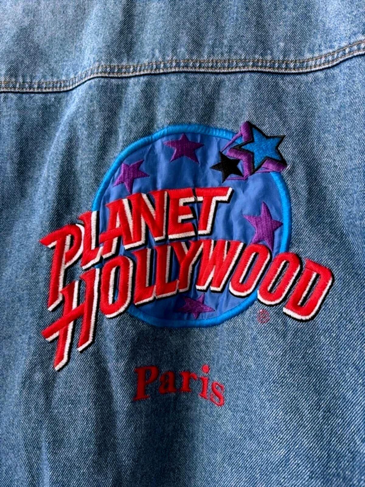 Men’s Planet Hollywood 90's Vintage Oversized Fit Denim Jacket In Navy - Large - 3384