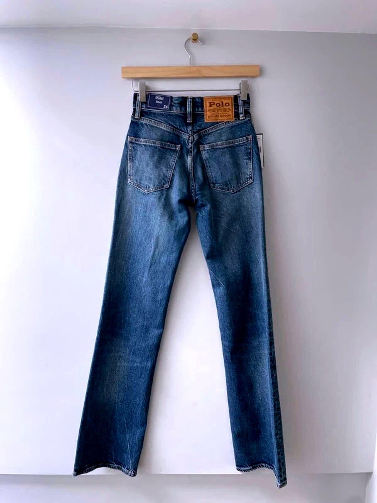 Women’s Ralph Lauren Classic Fit Jeans In Navy Blue - W24/L33 - 3074