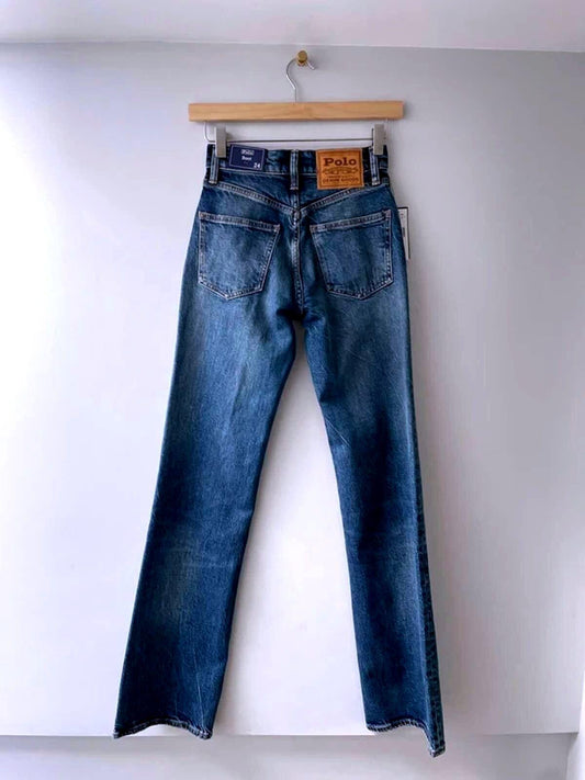 Women’s Ralph Lauren Classic Fit Jeans In Navy Blue - W24/L33 - 3074