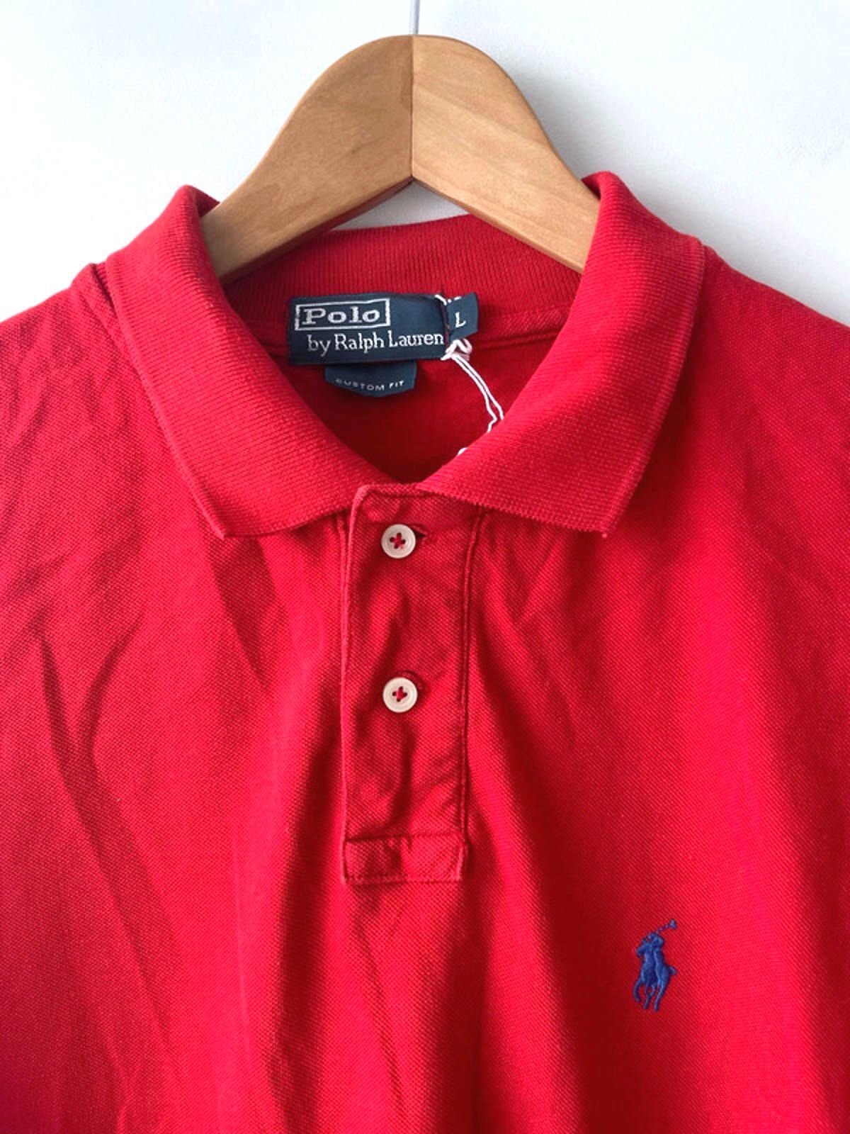 Men’s Ralph Lauren Custom Fit Polo Top In Red - Large - 1760