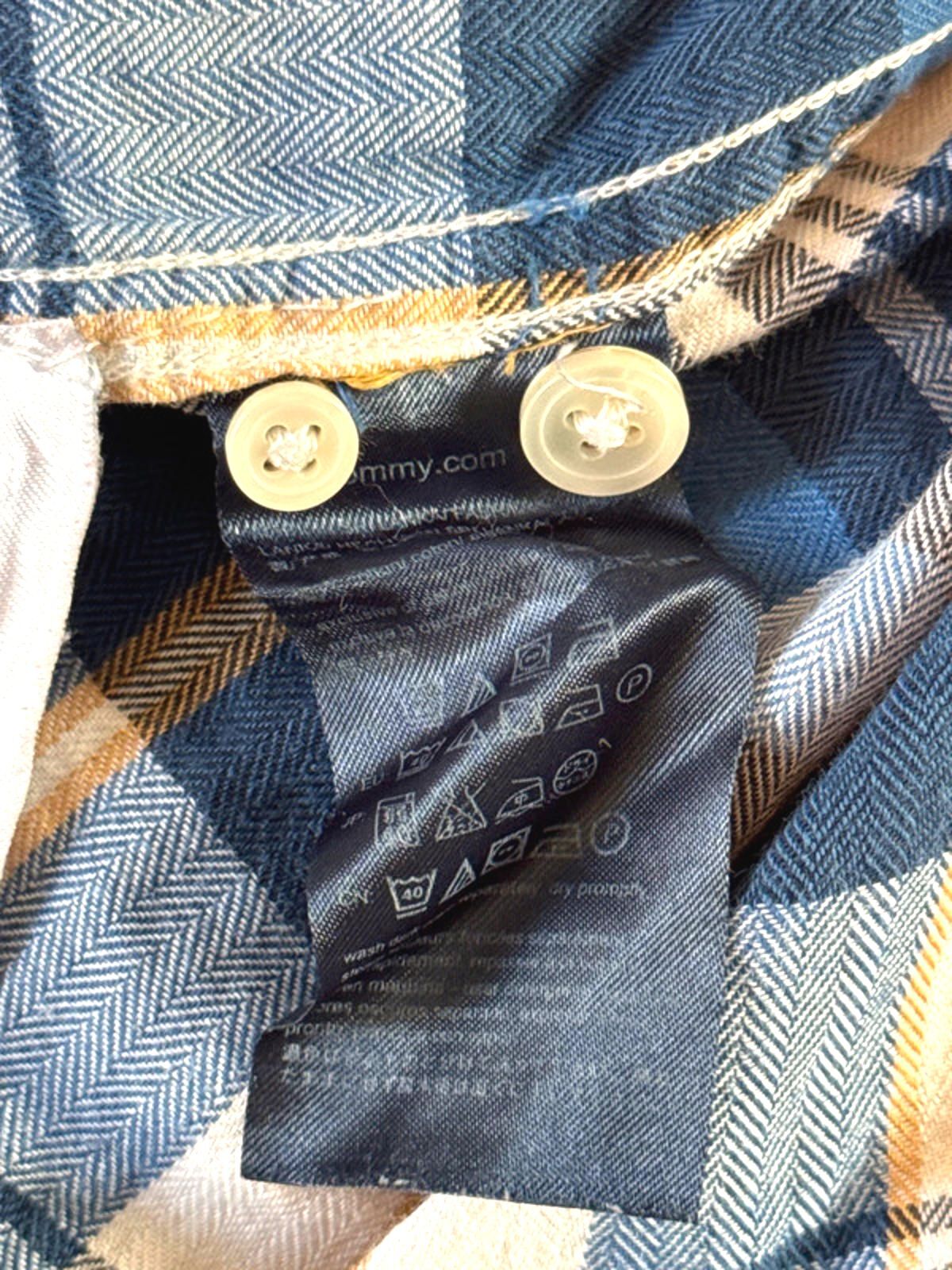 Men’s Tommy Hilfiger Premium Linen Check Shirt - XSmall - 0491