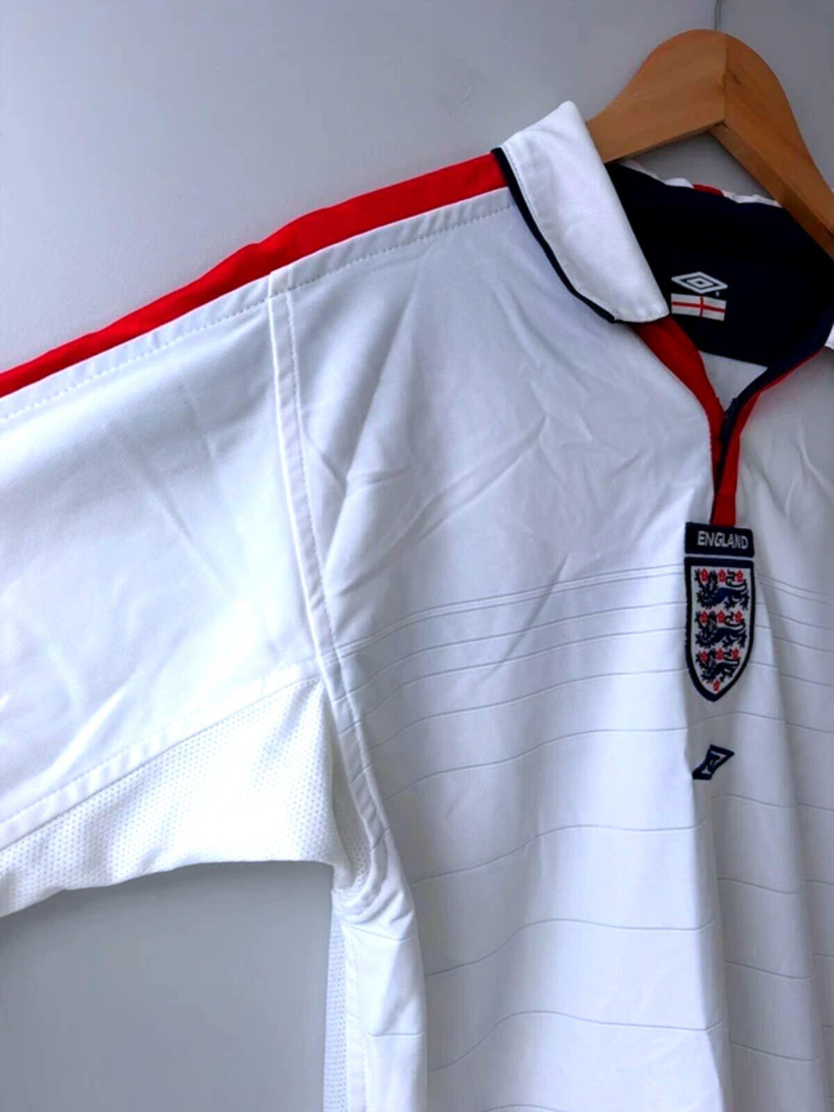 Mens England 2003/05 Reversible Home Football Shirt Top  - Small - 3548