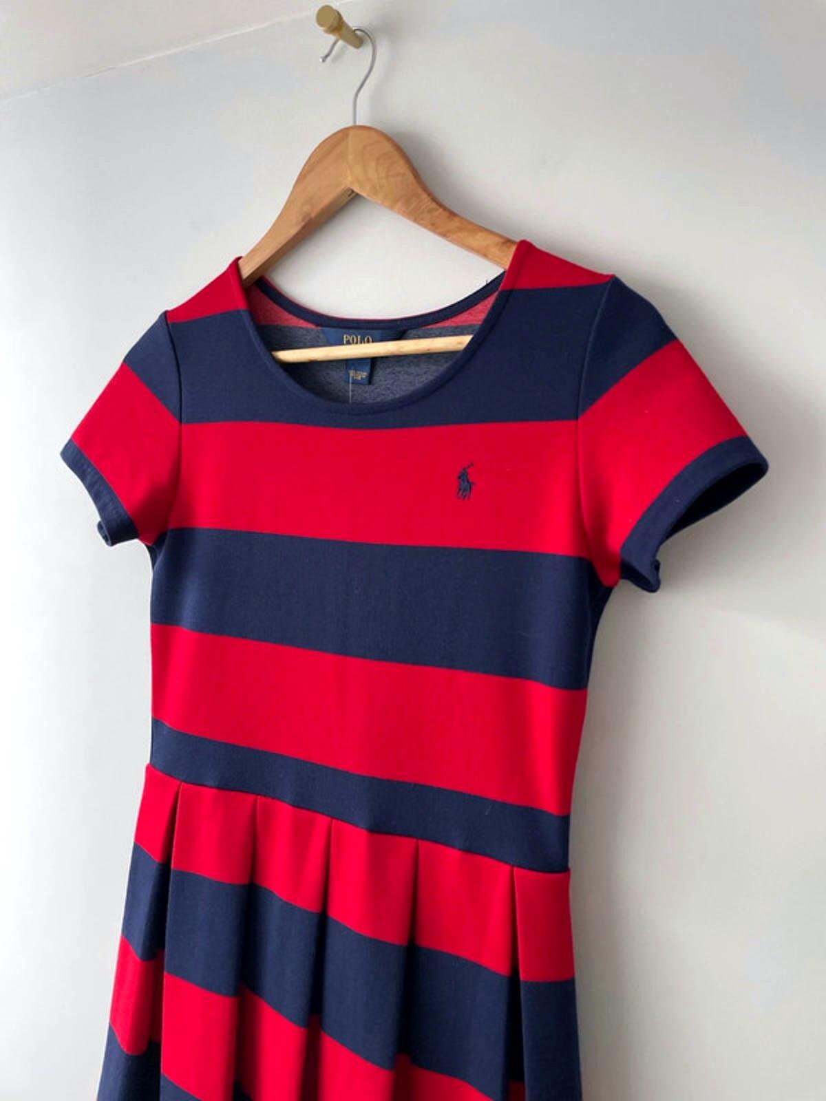 Women’s Ralph Lauren Stripped Jersey Tennis Dress - UK10 - 1967