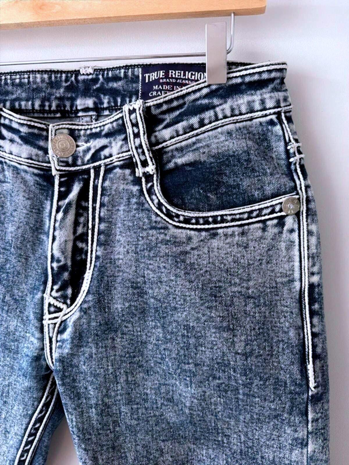 Women’s True Religion Made In The U.S.A Slim Fit Jeans In Blue - W32/L28 - 3319