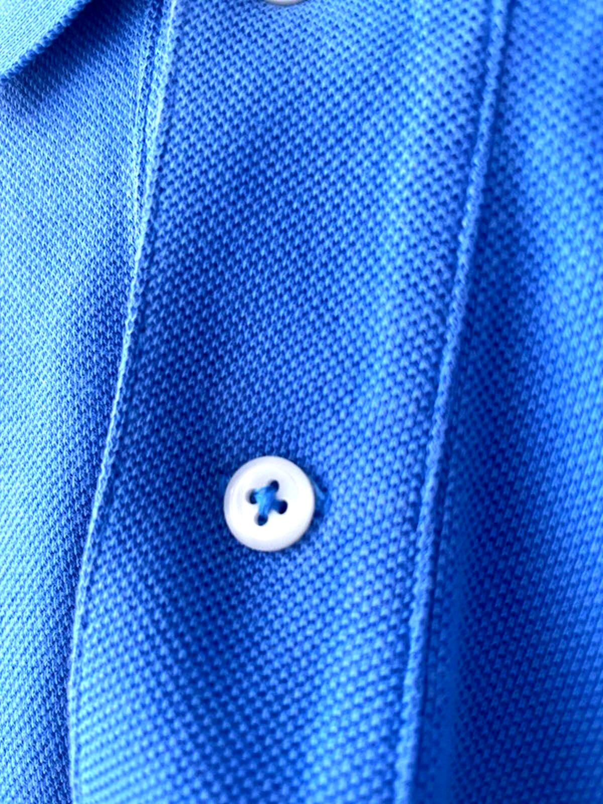 Men’s Ralph Lauren Premium Classic Fit Polo Top In Blue - Small - 1667